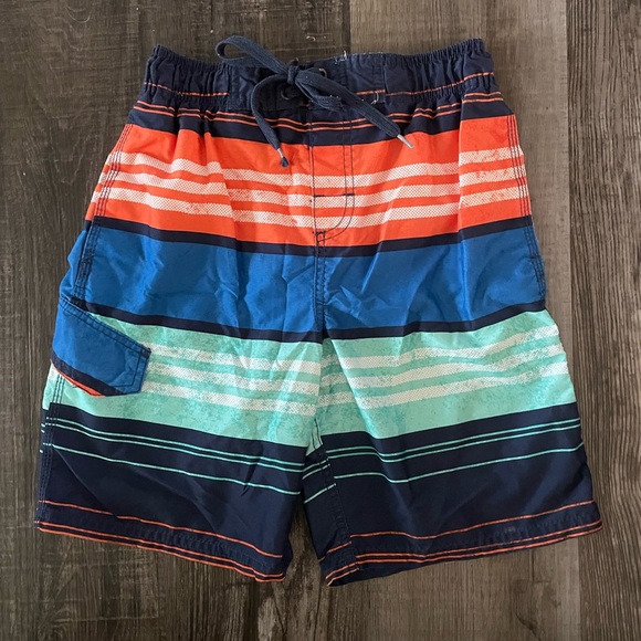 Kanu Surf Navy, Orange, Blue and Green Swim Shorts - Picture 1 of 5